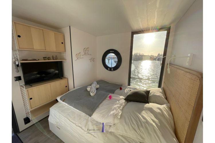Hausboot Fjord Haven Mit Biosauna In Barth Exterior foto